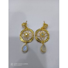 Gold Plated Fashion Earrings - Fashion Jewellery Earrings - Handmade Earrings - Women's Earrings